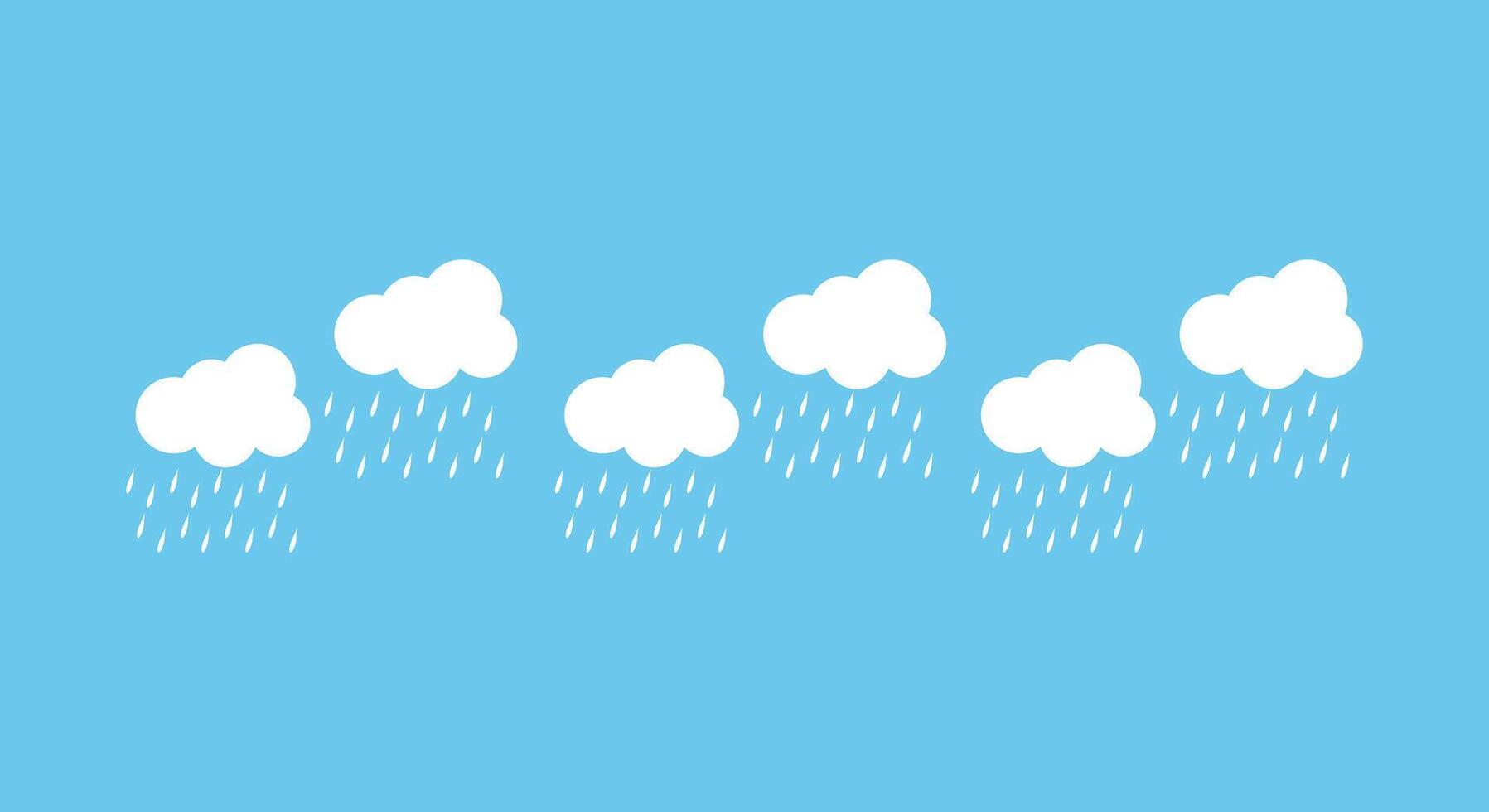 rain cloud background wetaher design template vector