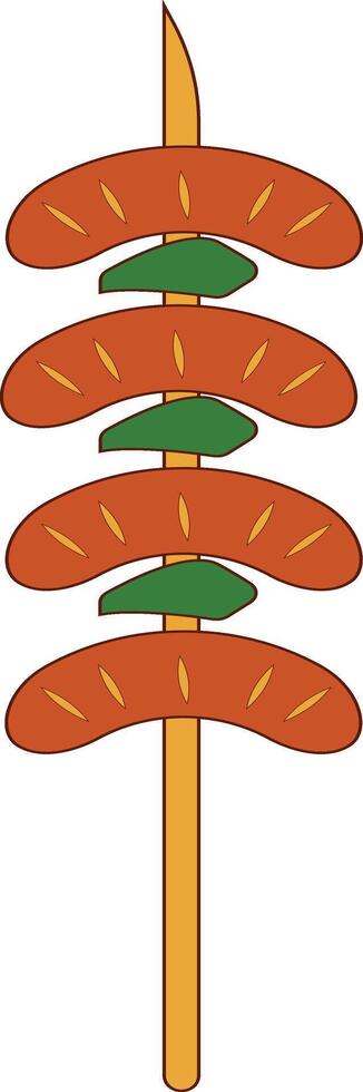 Grilled Food Design vector