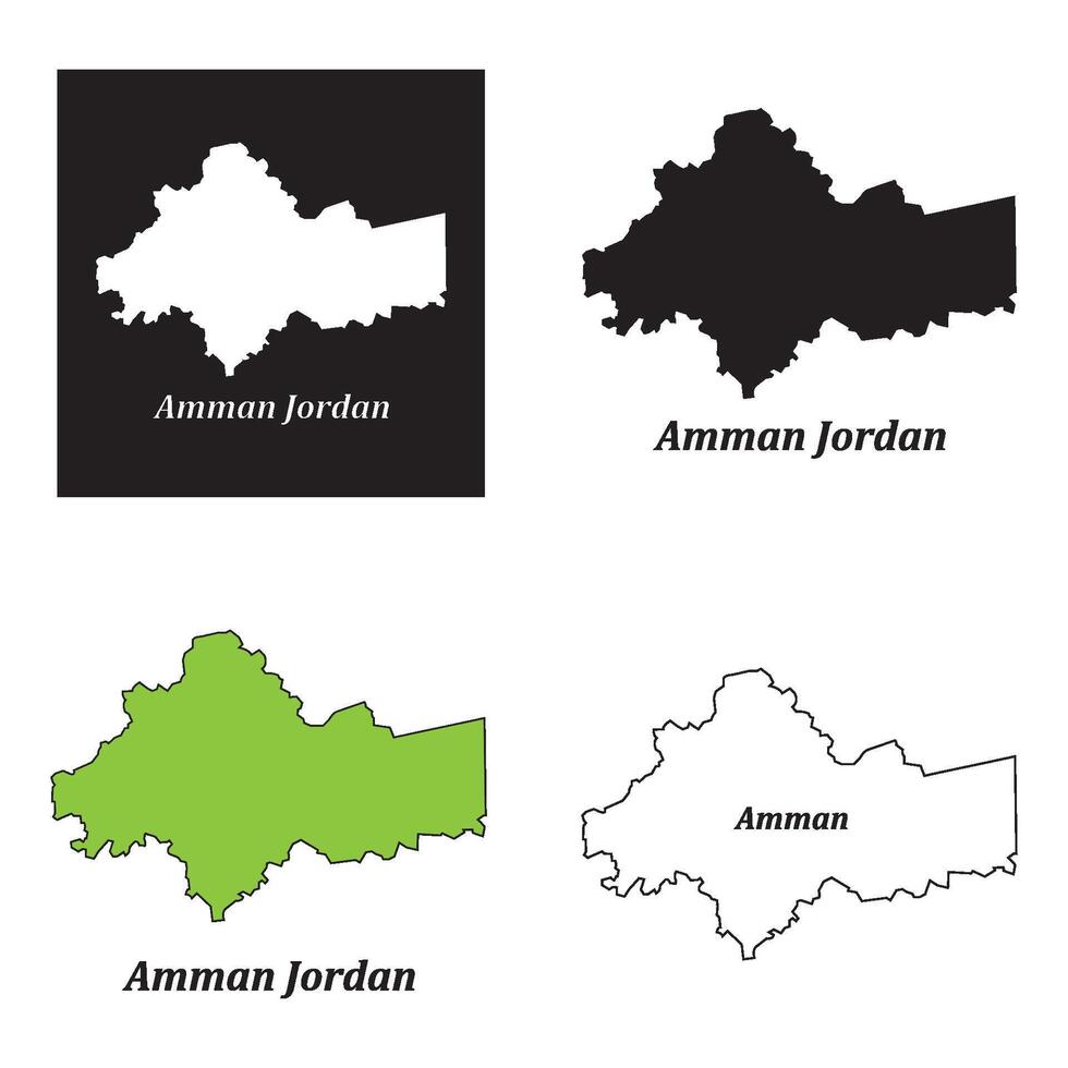 map of amman design vector