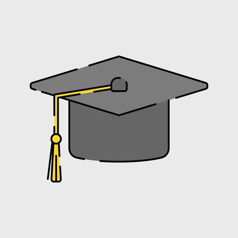 Toga Hat Icon Illustration vector
