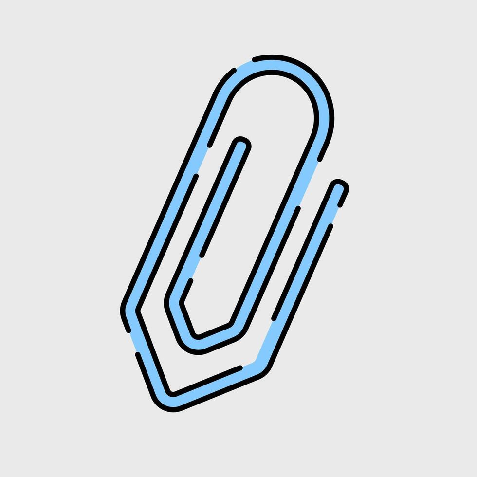 Paper Clip Icon Illustration vector