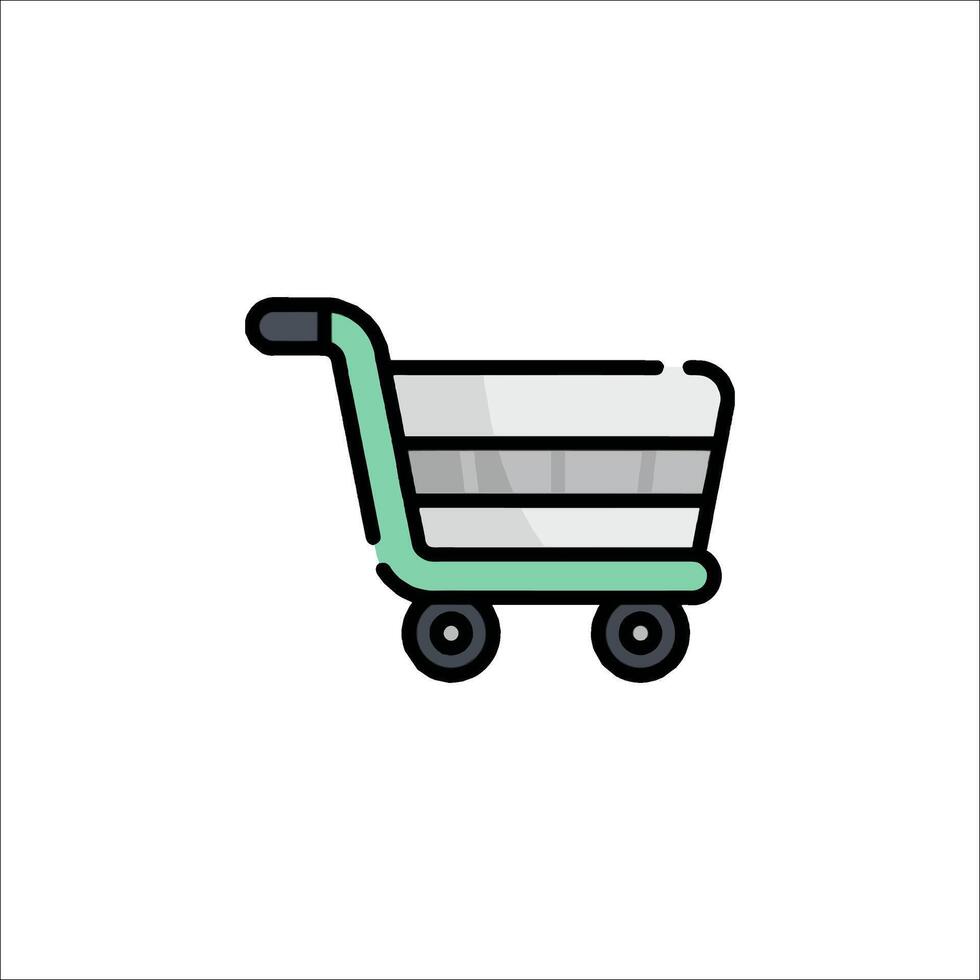 Shopping cart icon illustration vector