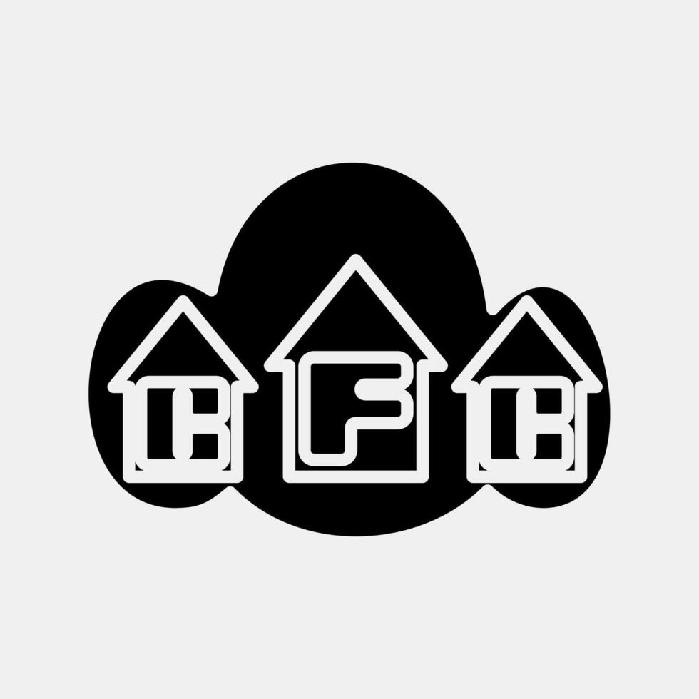 Icon cfc gas. Global warming elements. Icon in glyph style. vector