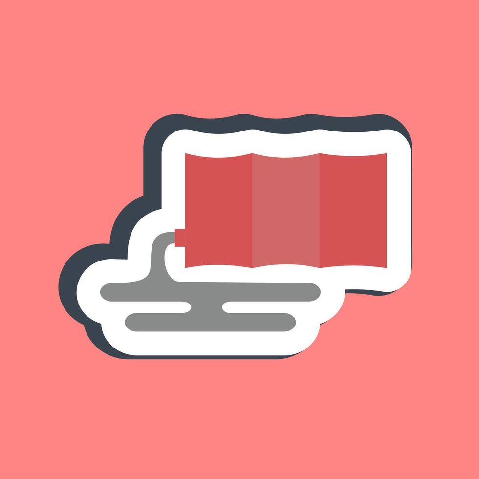 Sticker oil spill. Global warming elements. vector