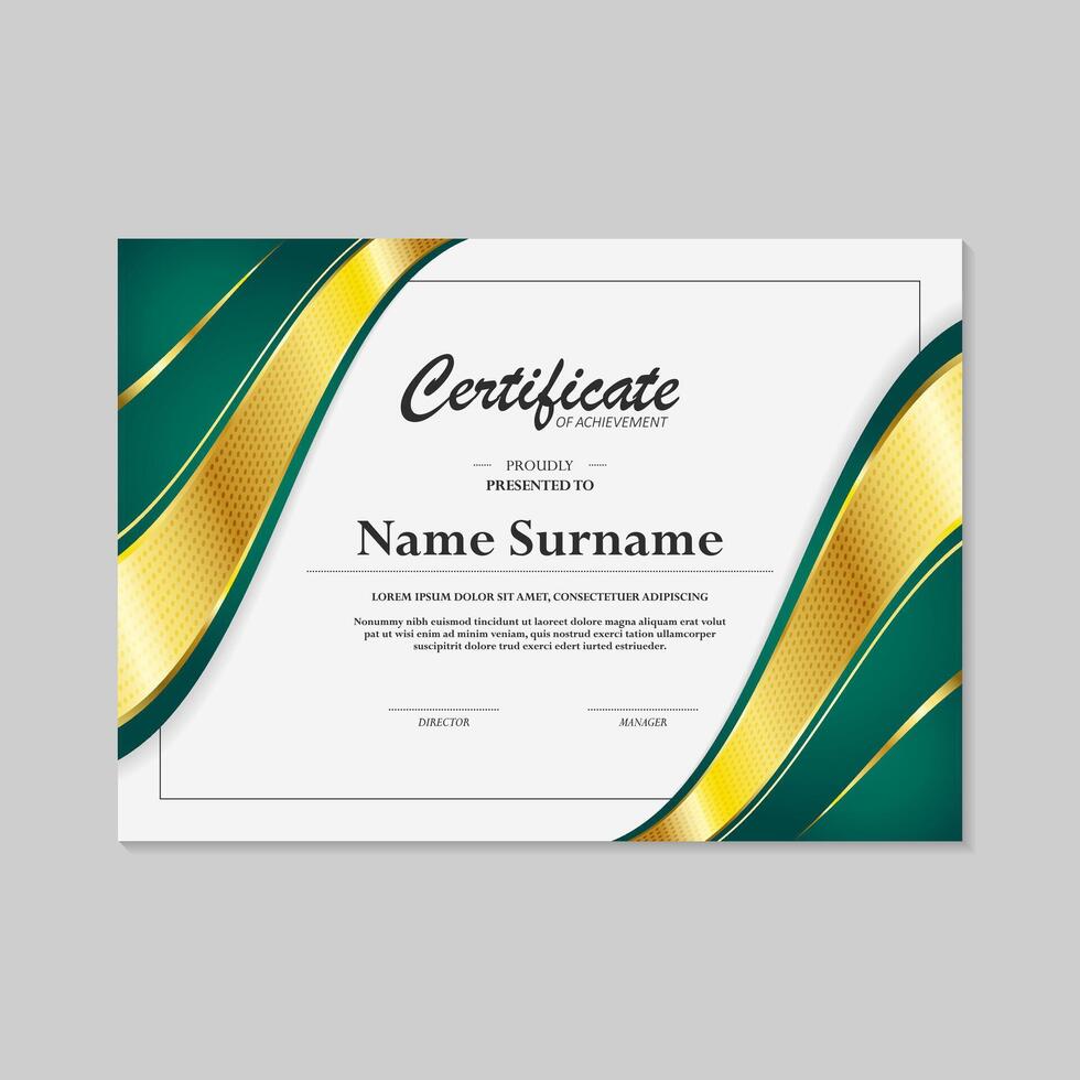 Elegant appreciation certificate design vector