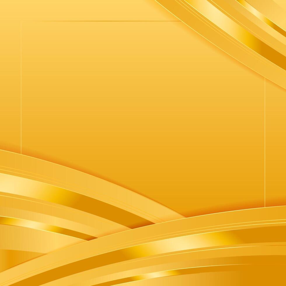 Luxury realistic gold abstract wave background vector