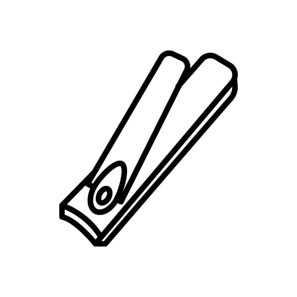 Nail cutter icon, line style icon vector