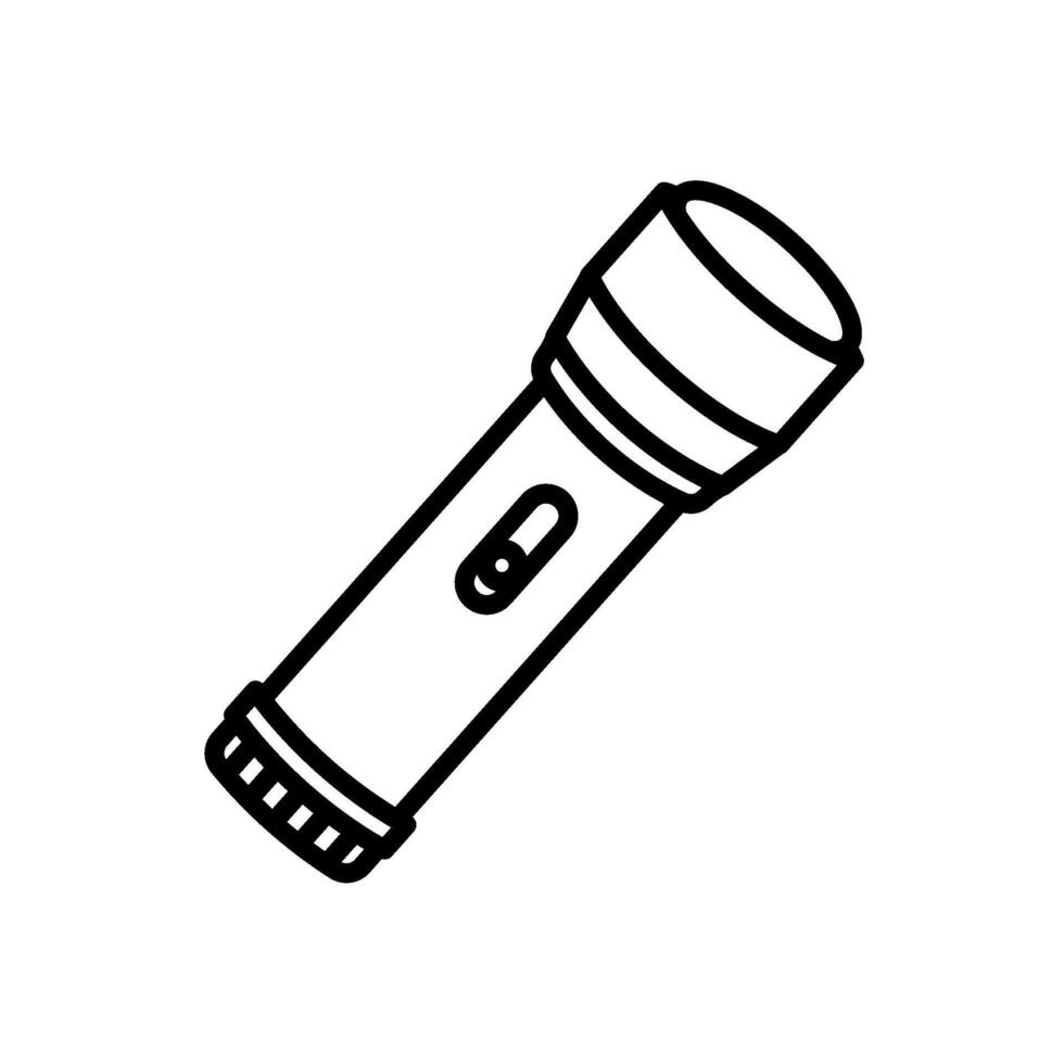 torch icon, line style icon vector