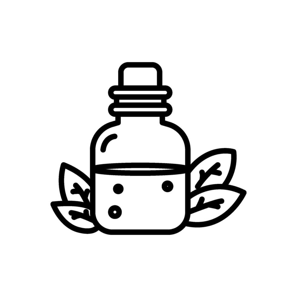 Fragrance oil icon, line style icon vector