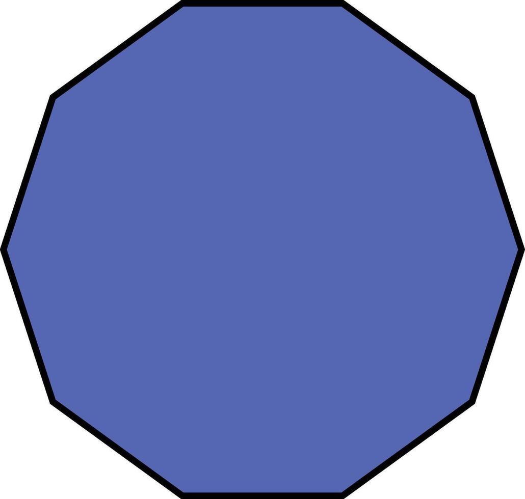 Decagon One Whole Fraction vector