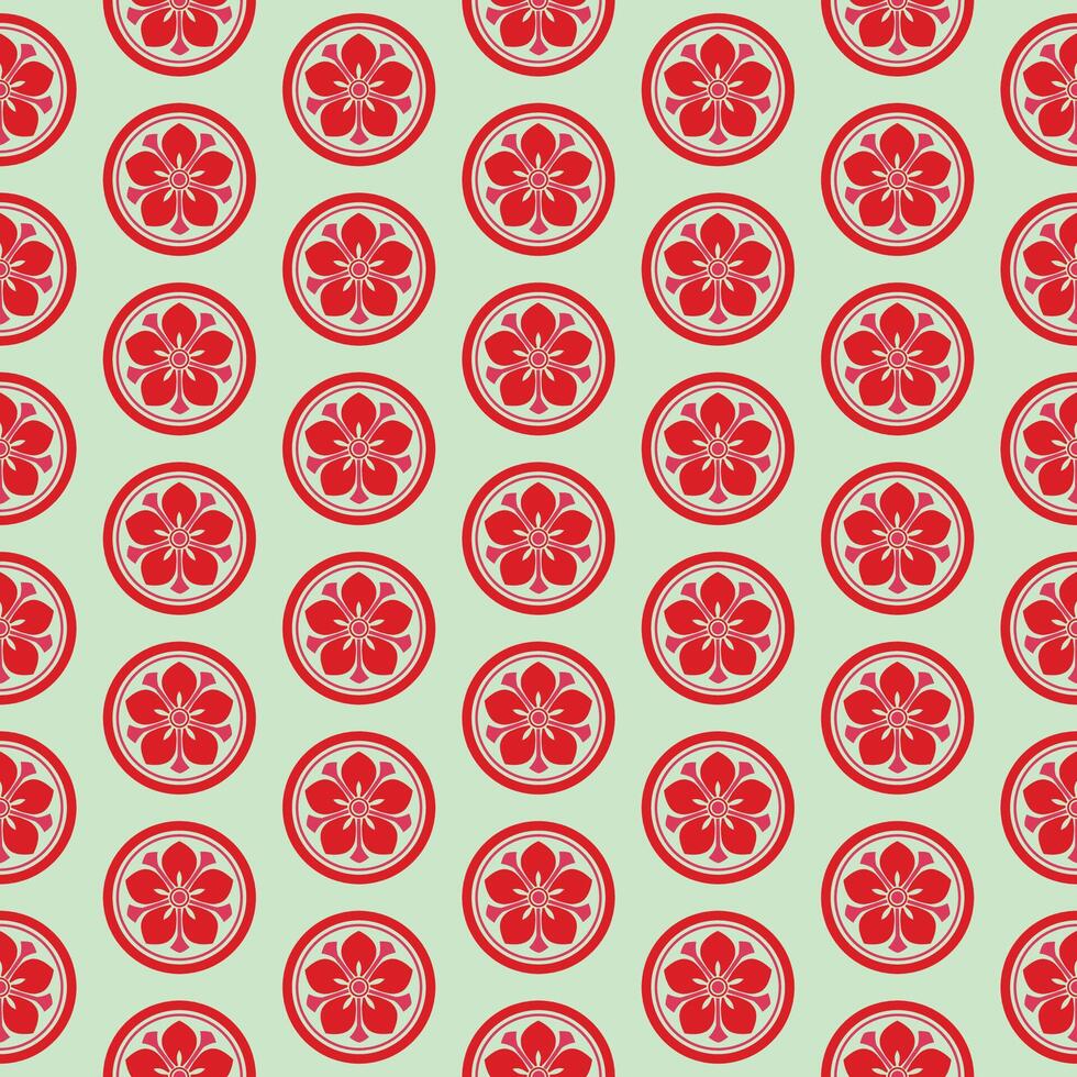 Simple floral seamless design for textiles vector