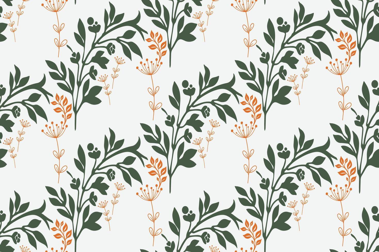 Elegant Unique floral seamless design for crafts and projects vector