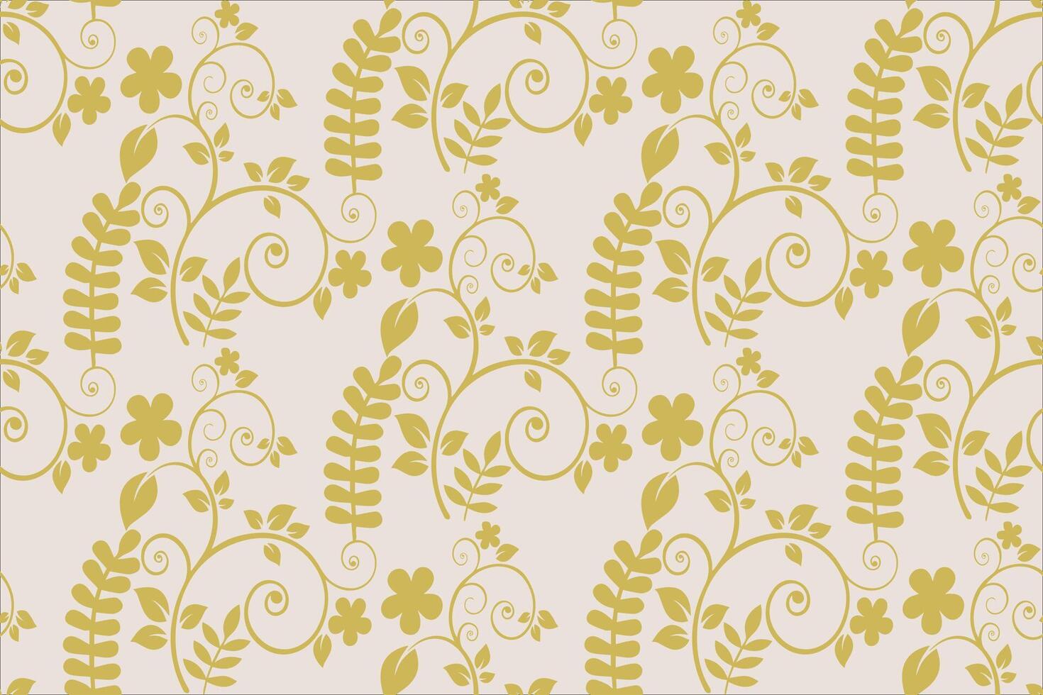 Decorative floral seamless background for wallpaper vector