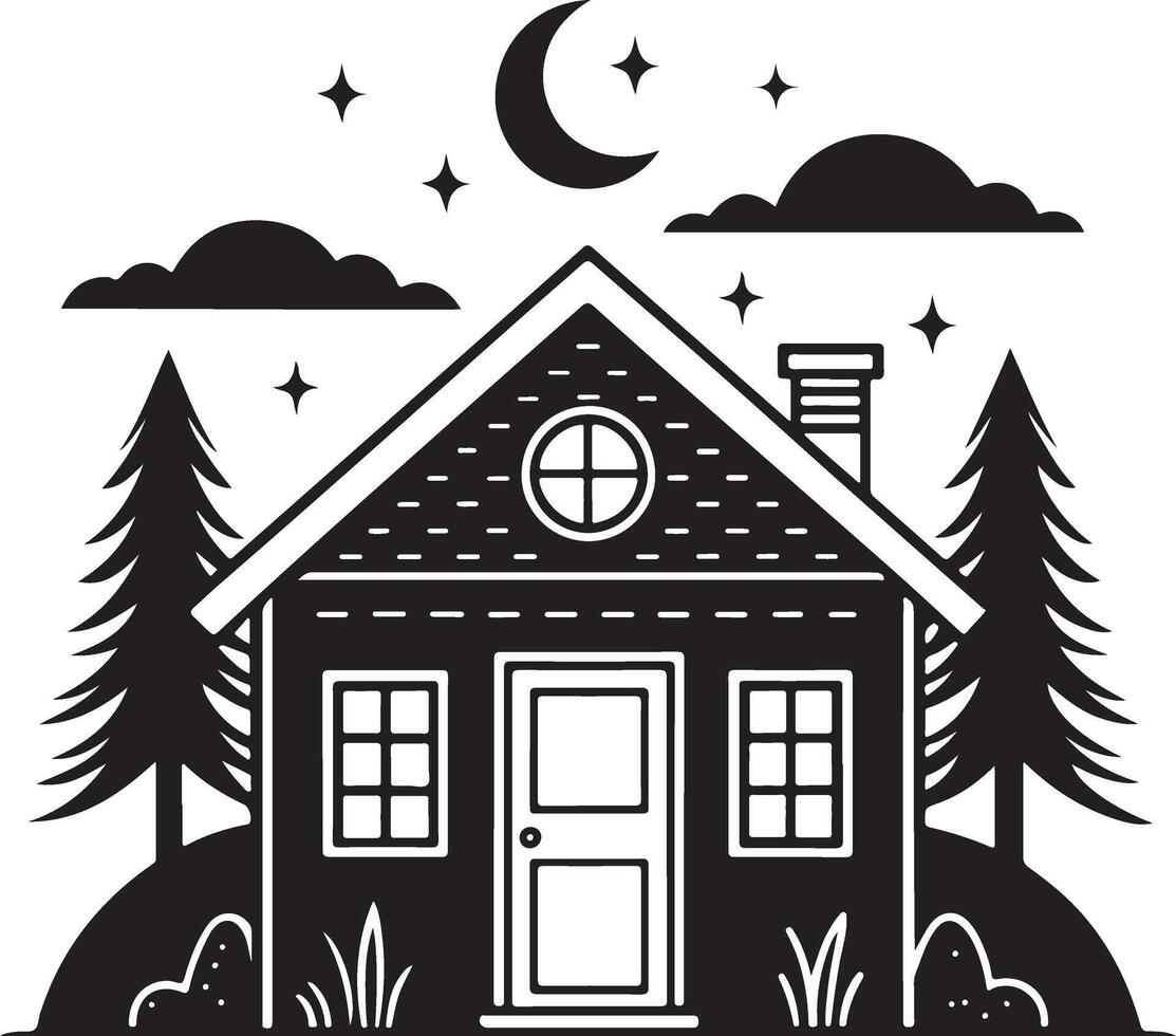 Creative Home Icon Silhouette Ideas vector