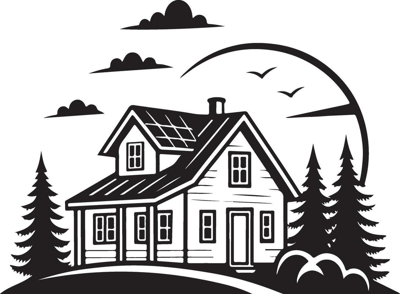 Home Icon Silhouette Design for Graphics vector