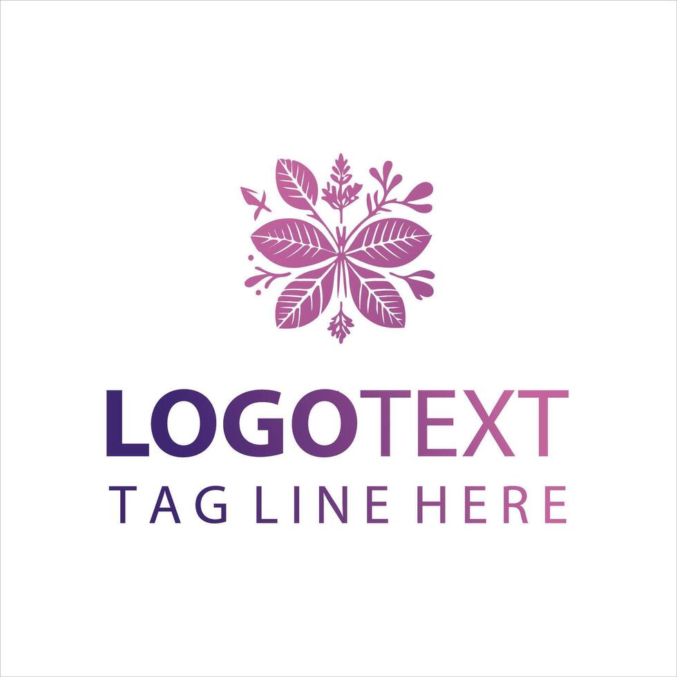 Essence of Eden Aromatic Flower Logo vector