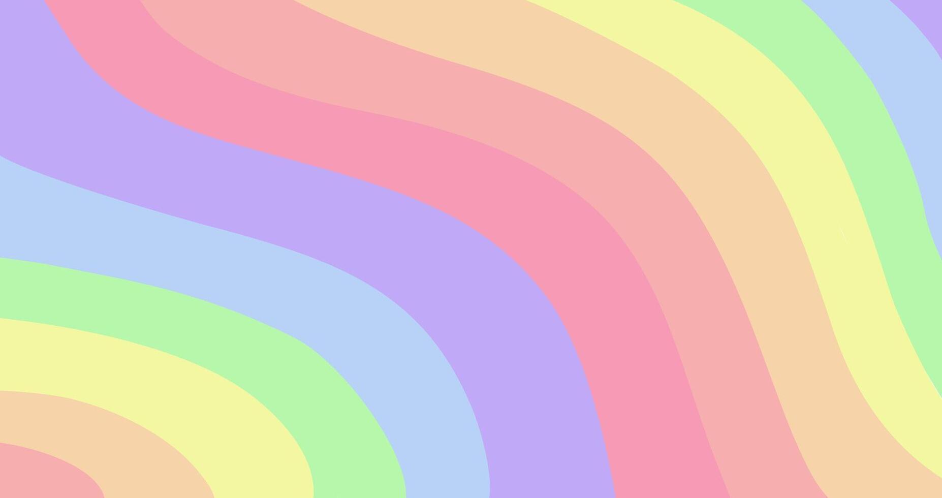 Abstract rainbow pastel colors background. Waves composition, LGBT pride flag. Pride month concept vector