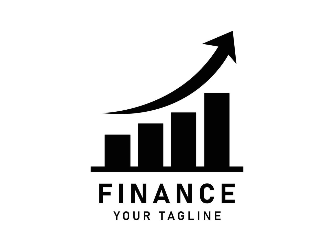 Financial Growth Logo Showing Increasing Trends vector