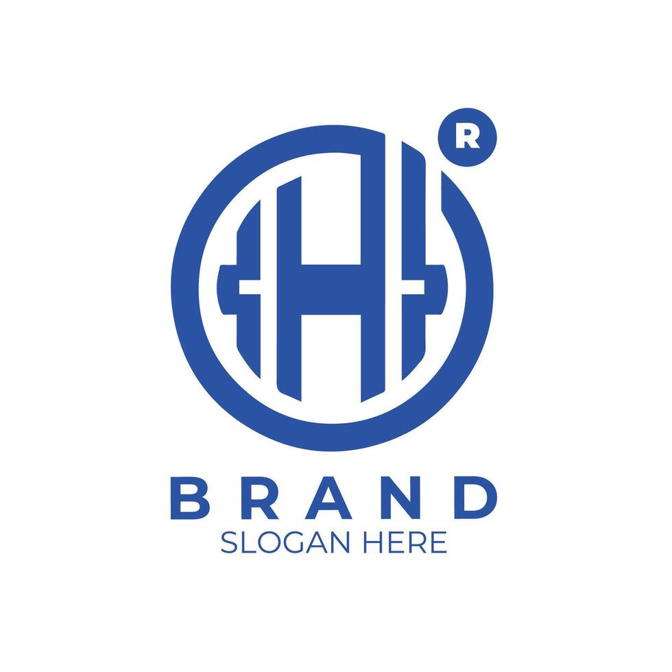 the logo for brand h vector