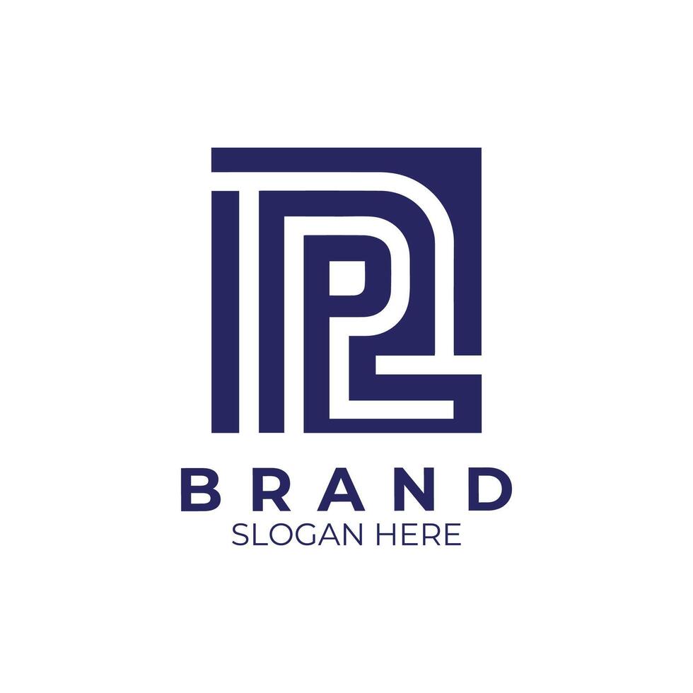 the logo for a company letter IP vector