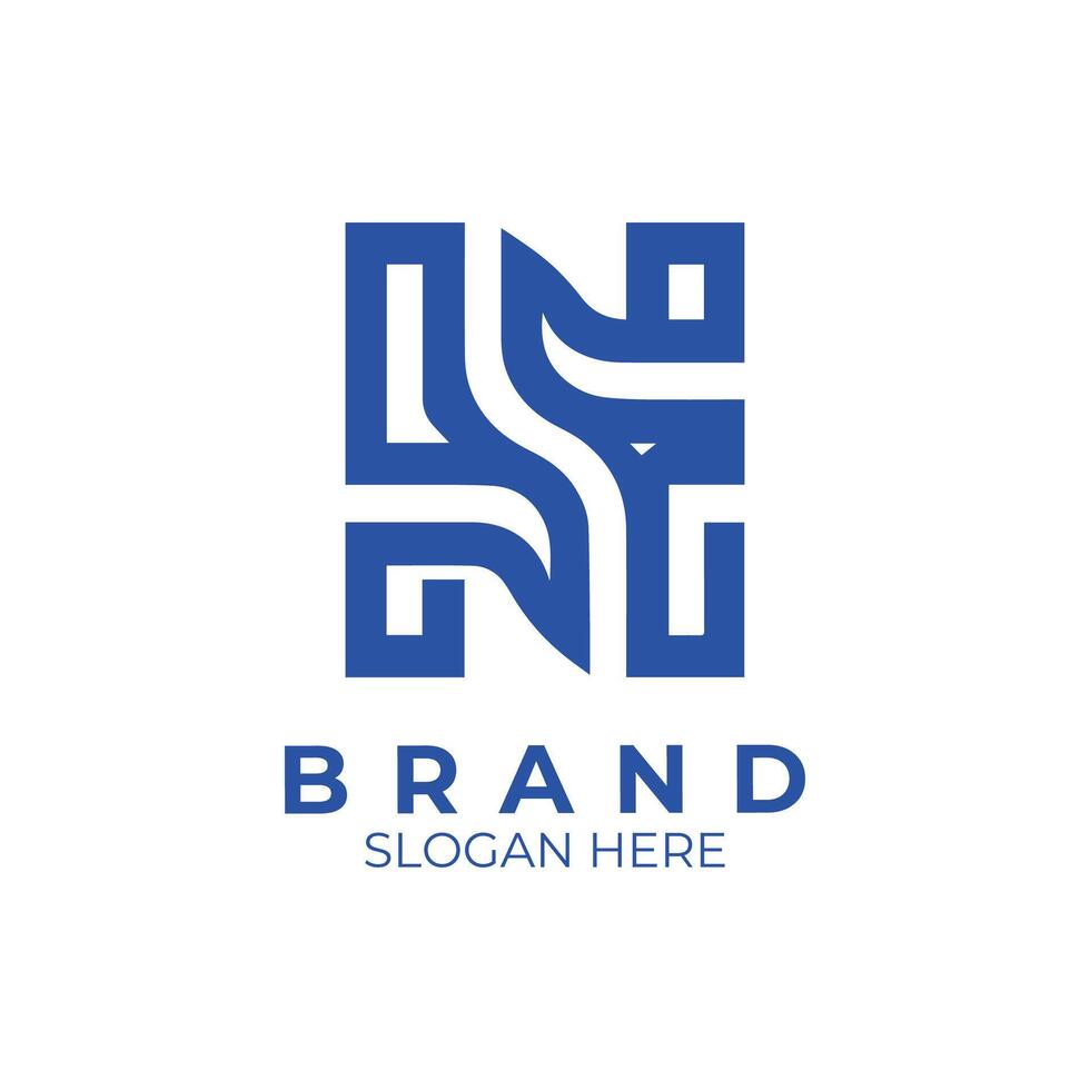 the logo for a company initial s letter vector