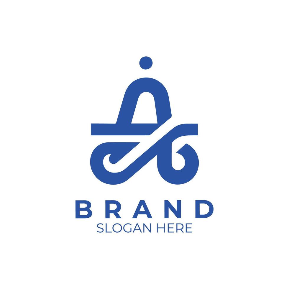 letter A logo for a company and brand vector
