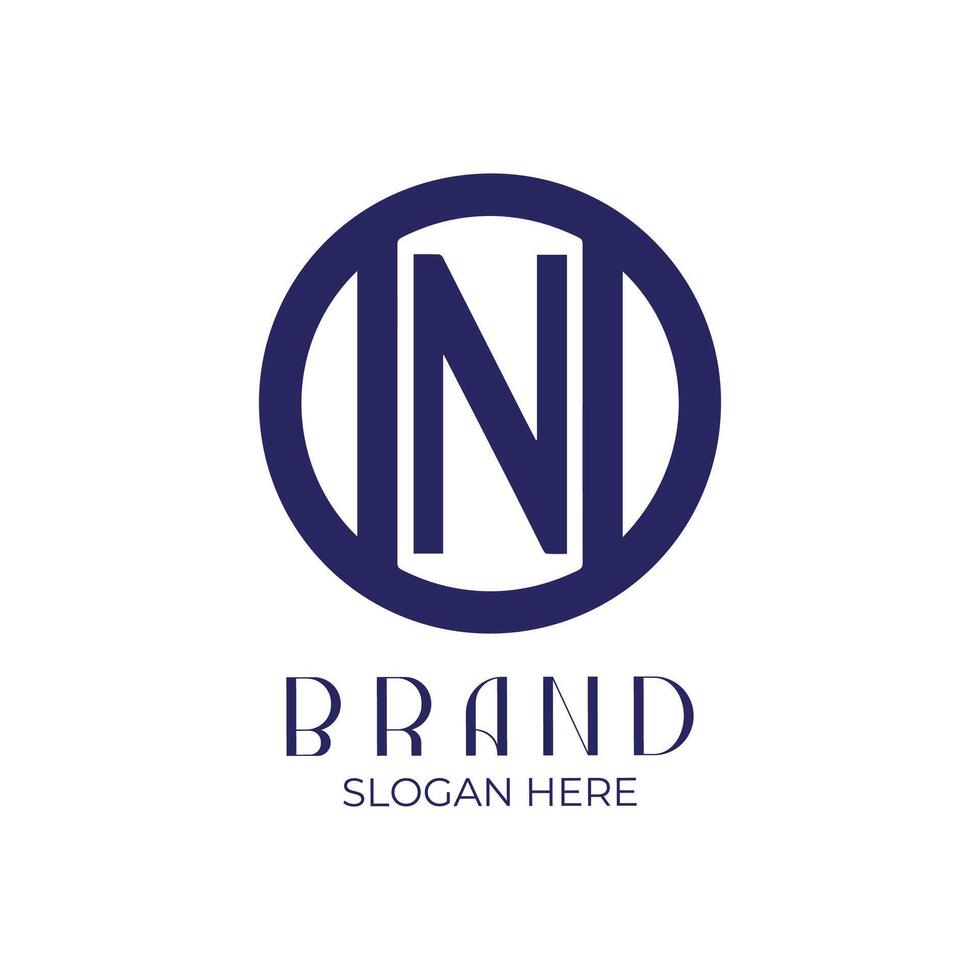 the logo for the brand n vector