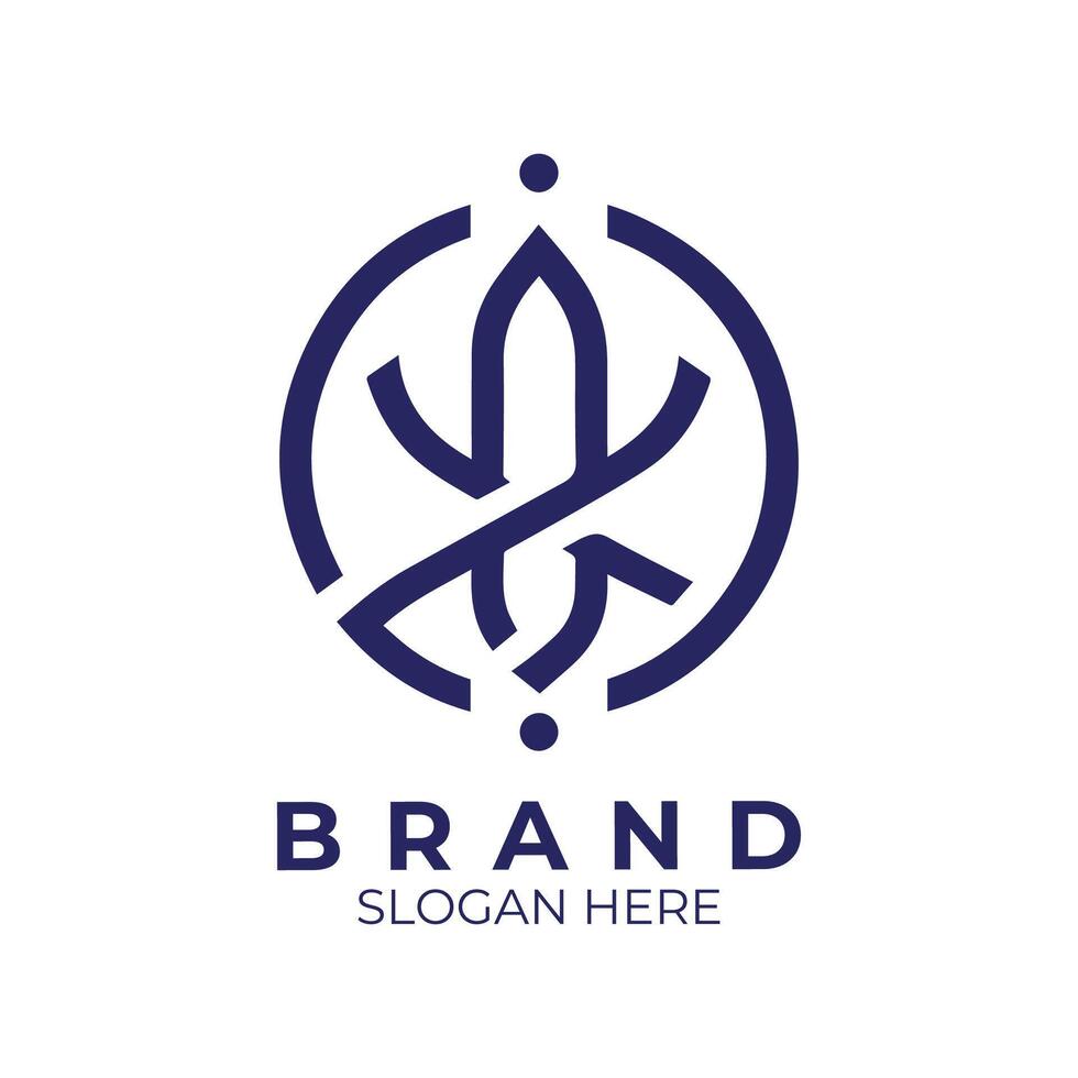 a logo design for brand and company vector