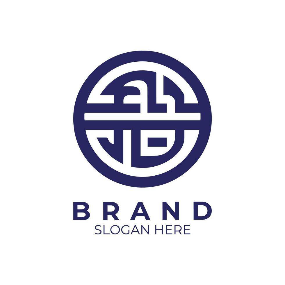 a monogram logo for a company vector
