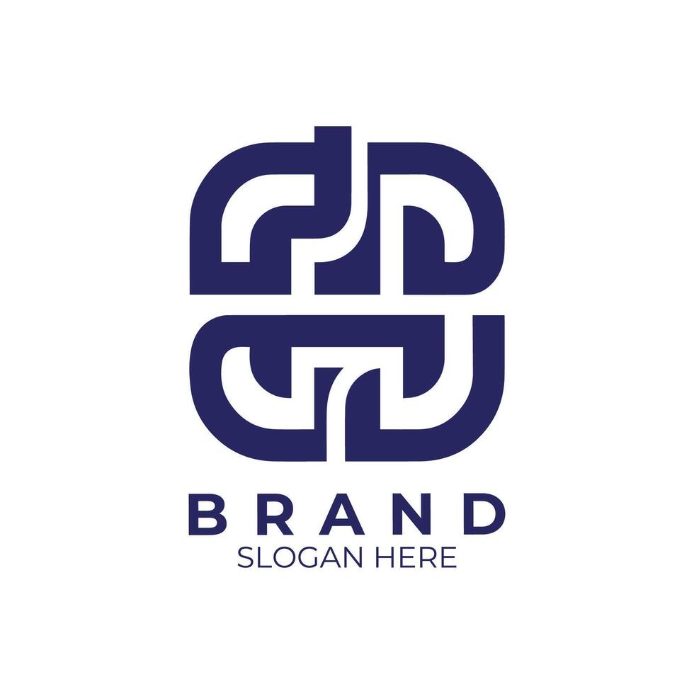 the monogram logo for brand vector