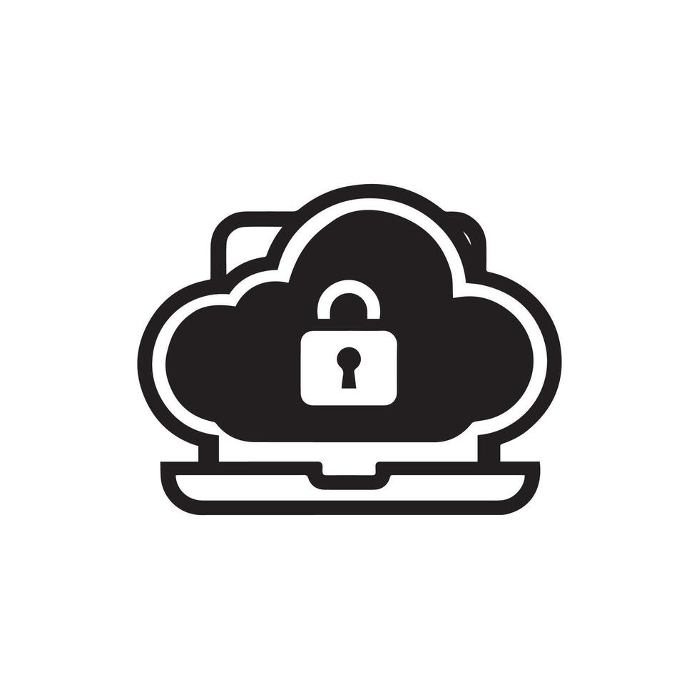cloud computing icon illustration vector