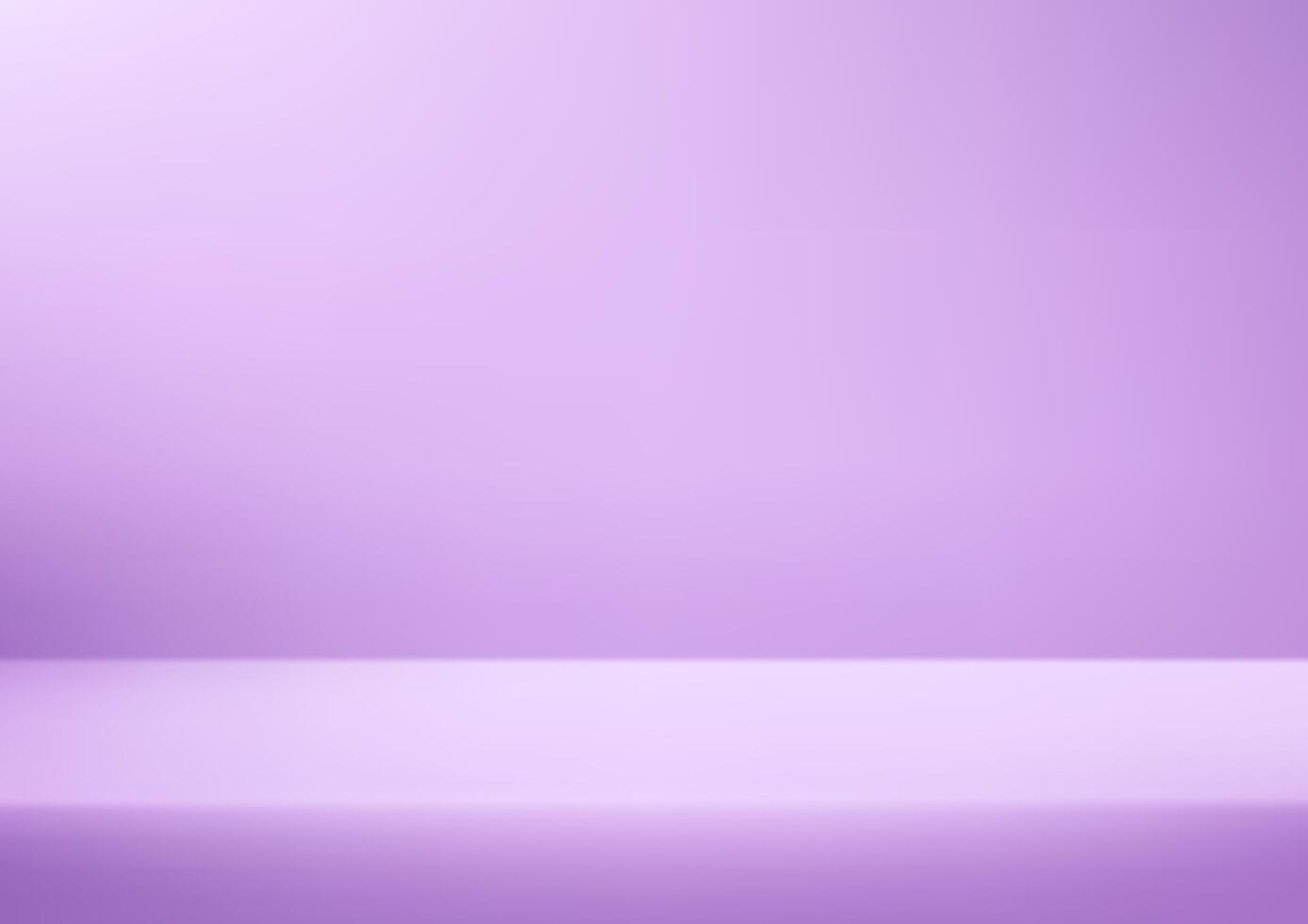 Empty purple studio room background. Empty Room Studio with table. Space for selling products, backdrop, wallpaper, background, text. Gradient table. illustration. vector