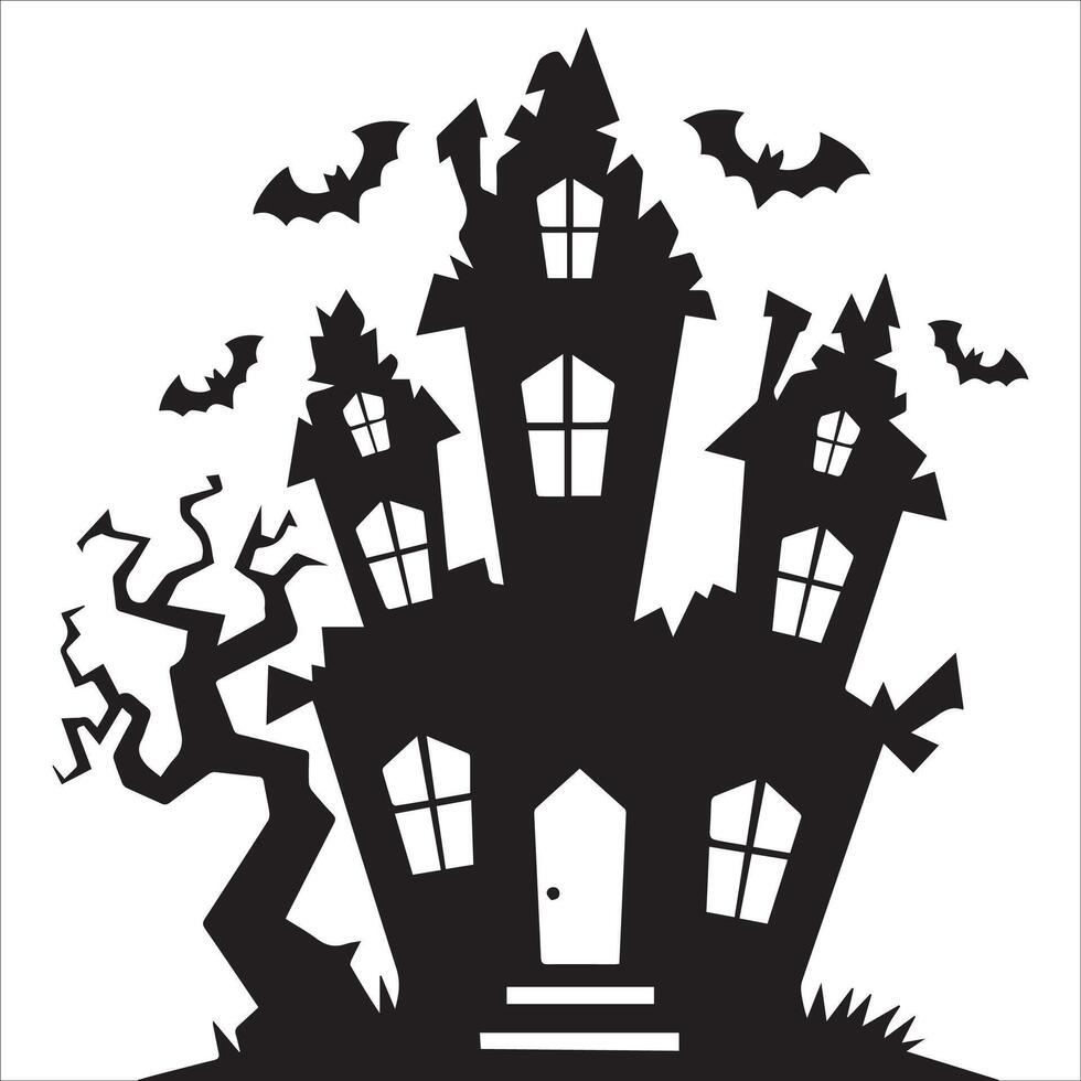 Terror Tower Silhouette vector