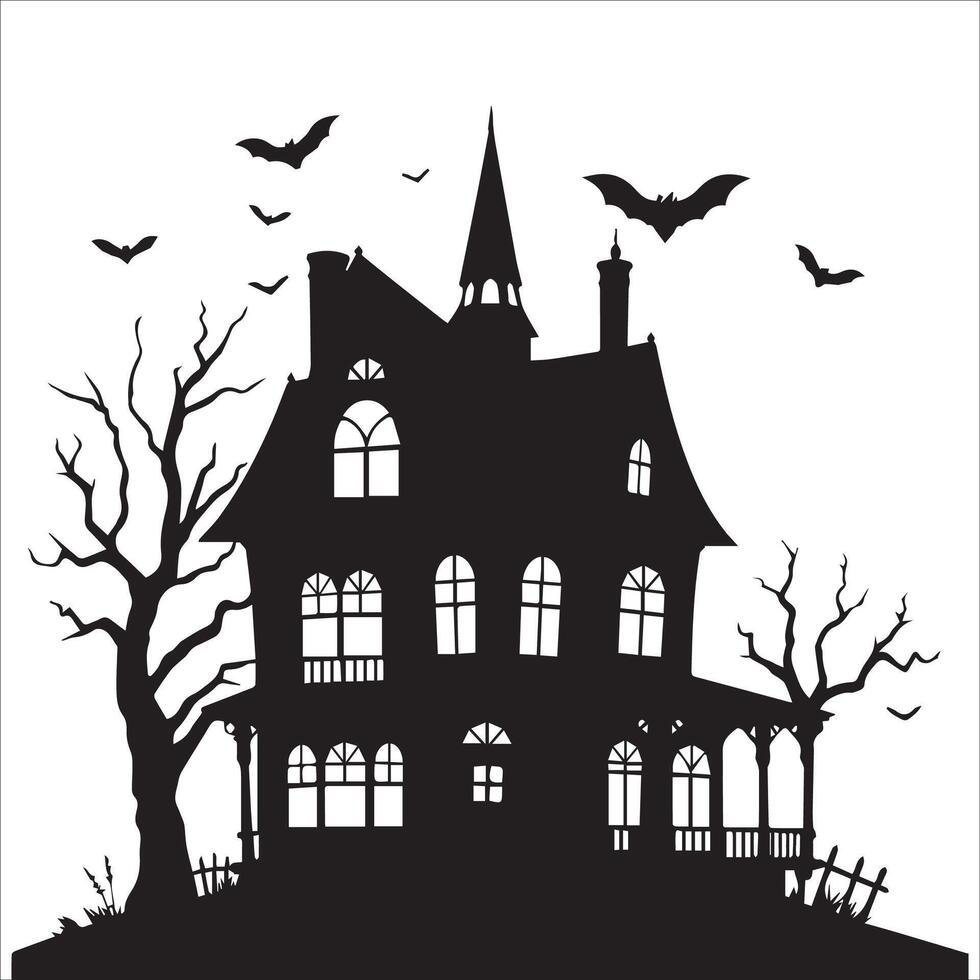 Dark Forest Silhouette vector