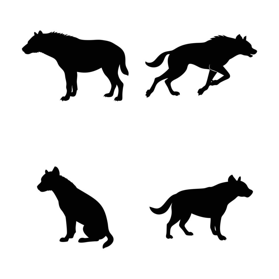 Minimalist Hyena Designs vector