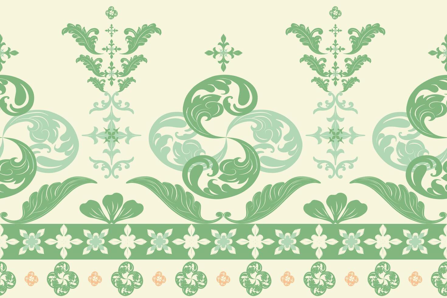 Beautiful Exotic Expensive Jade Scroll Ornament Bon Vivant Rich Border. vector