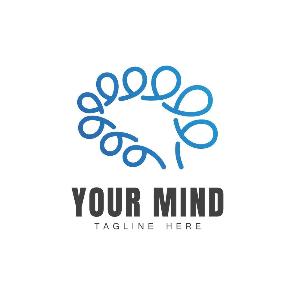 Creative Abstract Brain Or Mental Health Logo symbol vector