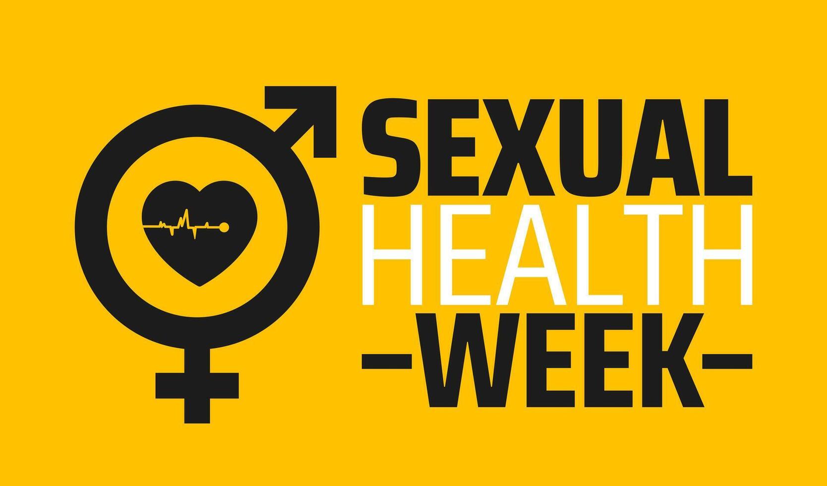 Sexual Health Week background banner or poster design template. observed every year in February. Holiday concept. Use to any Template, card, poster, placard, template. vector