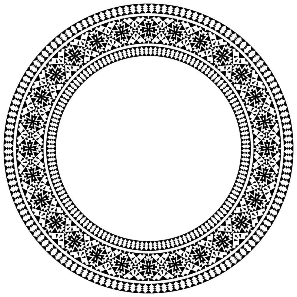 Floral Mandala Border Elegant Pattern for Textile Design. vector