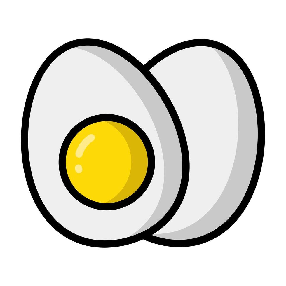 Simple Egg colorful icon. The icon can be used for websites, print templates, presentation templates, illustrations, etc vector
