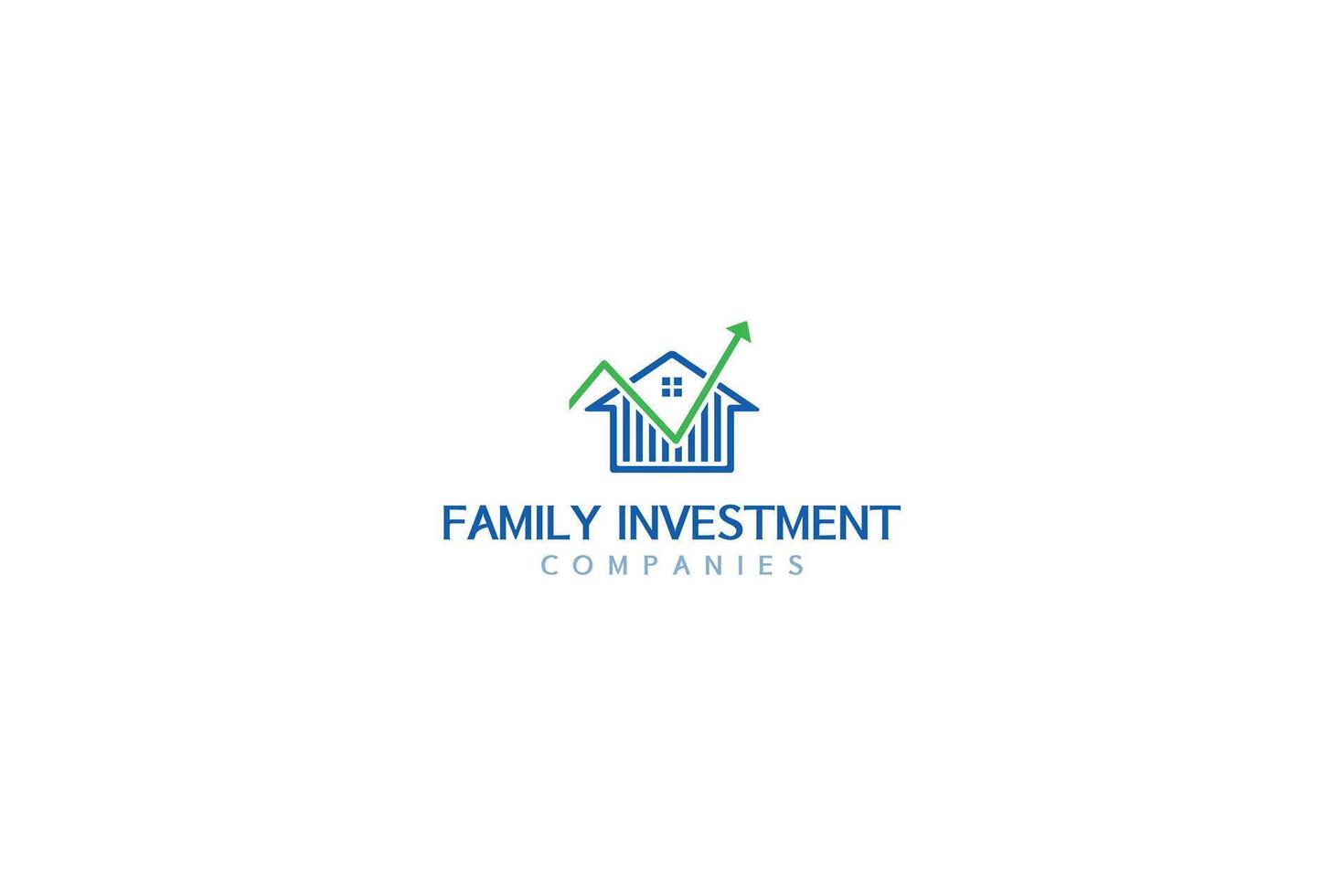 Family and property investment logo vector