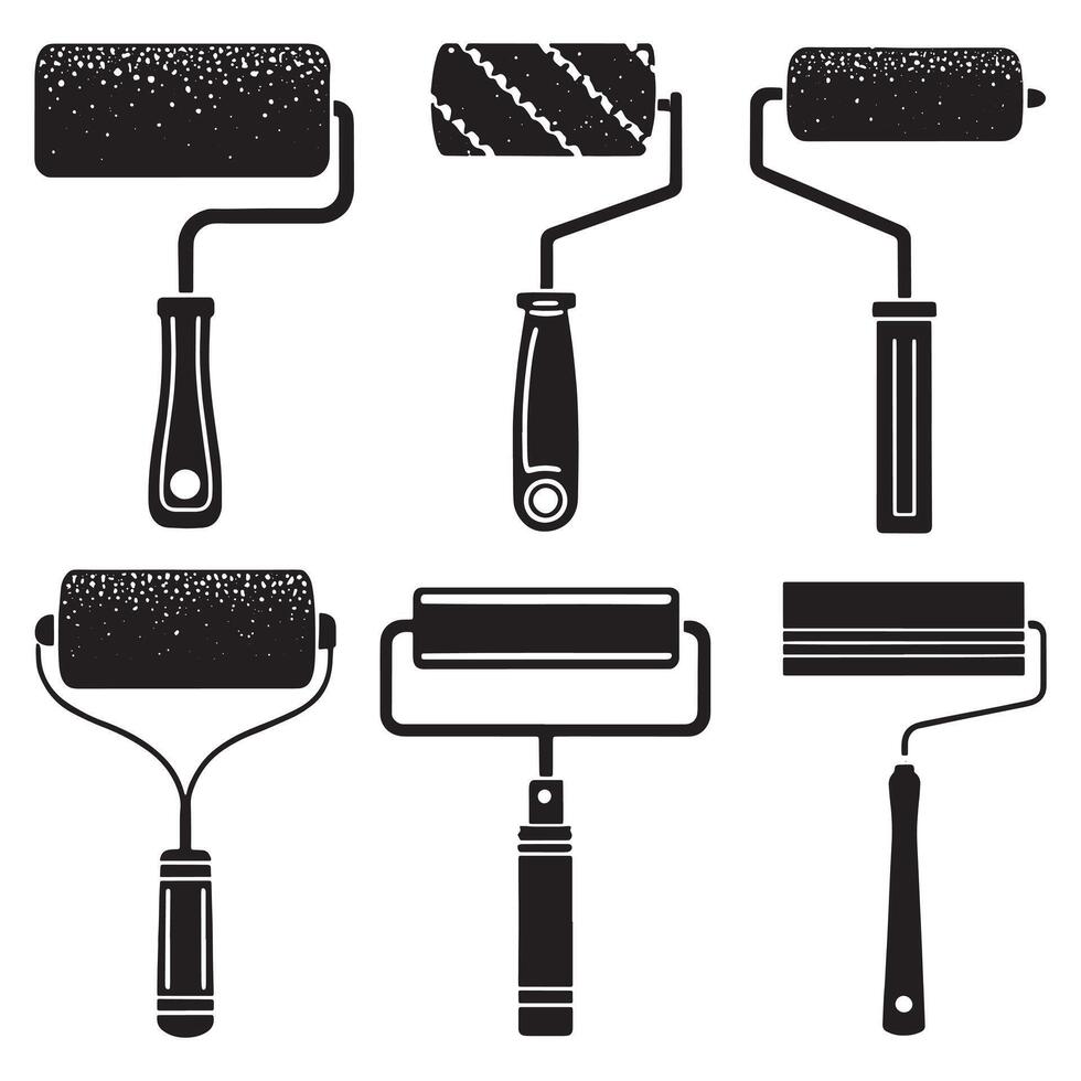 Illustration of a paint roller isolated vector