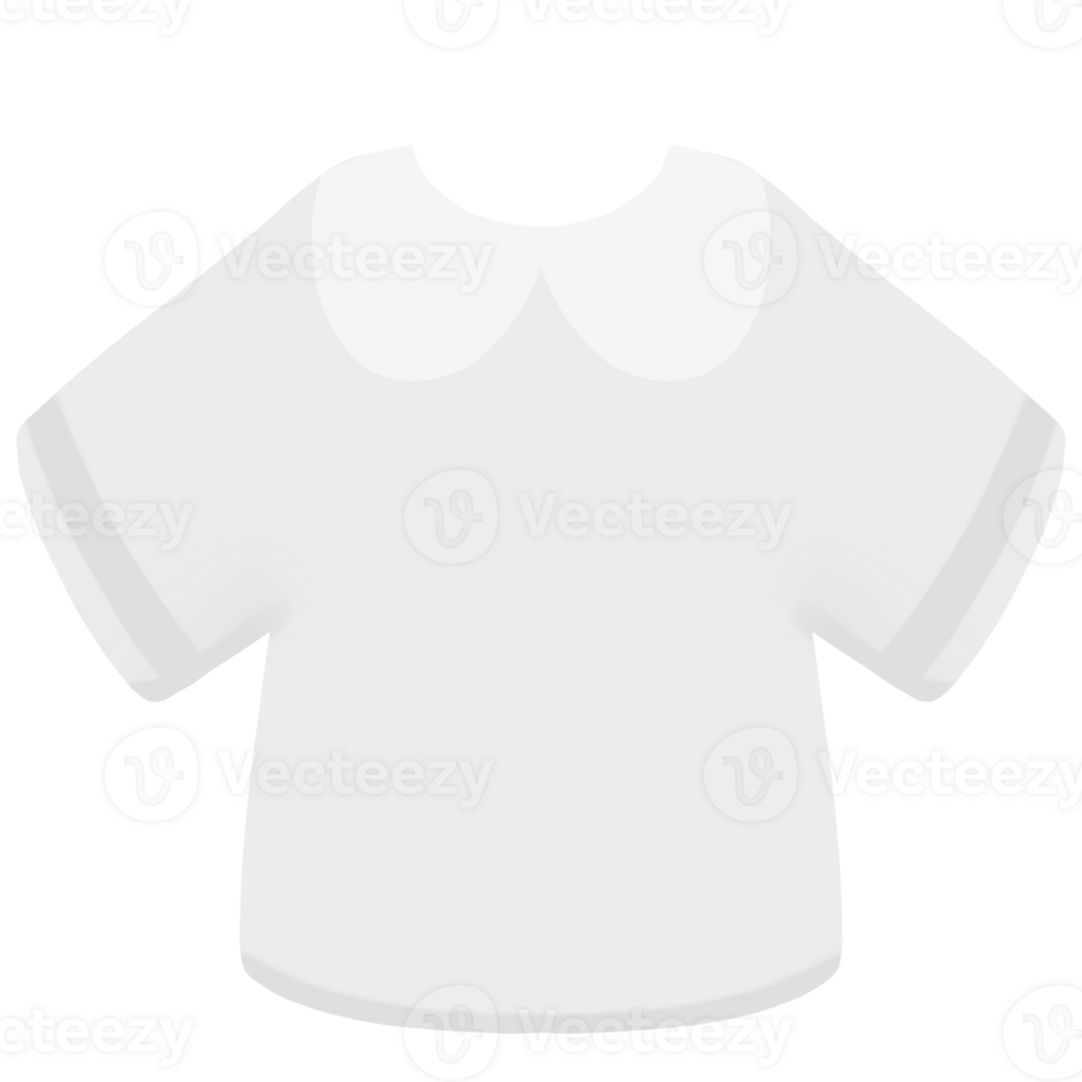 white shirt on transparent background png