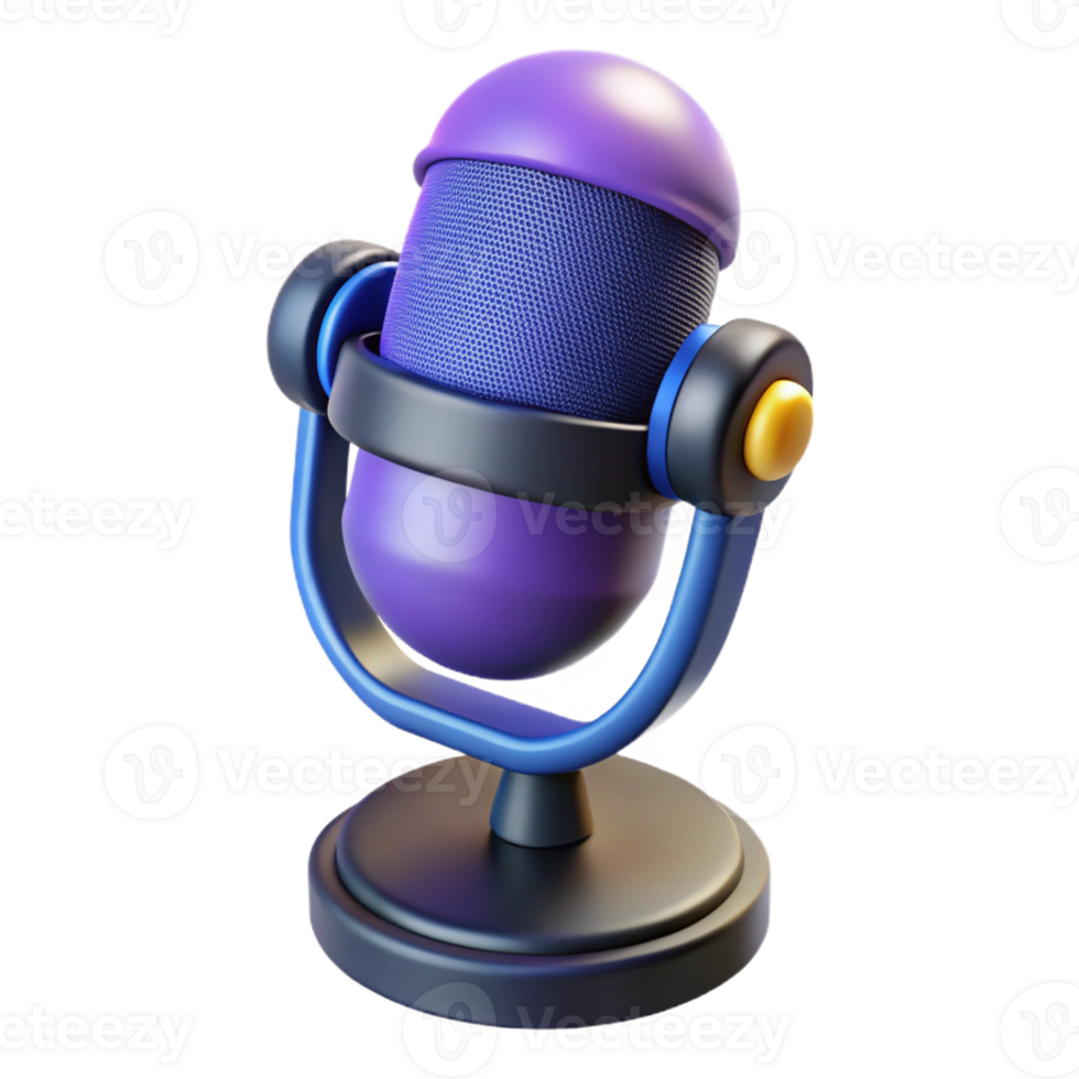3D Microphone for Audio Recording and Podcasting png