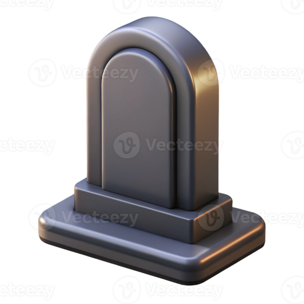 3D Grave Tombstone for Spooky Halloween Decorations png