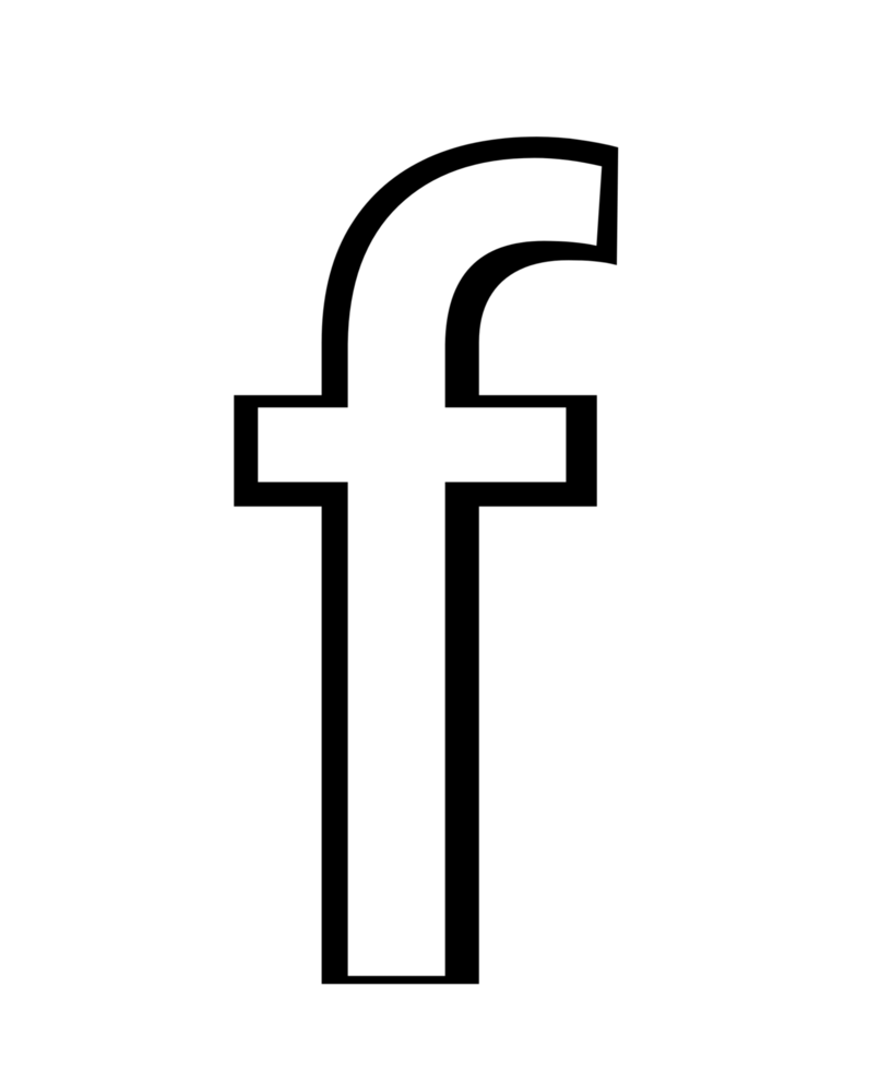 black and white english small letter f png