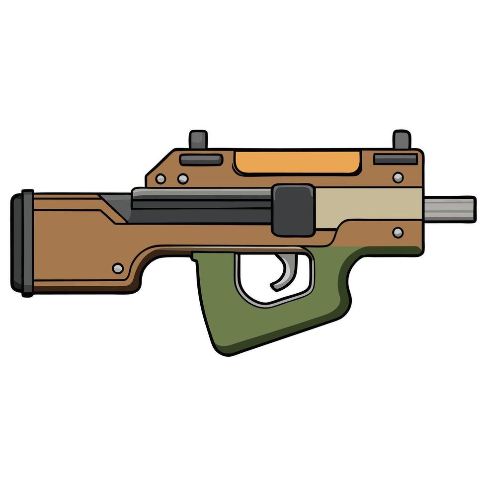 FN P90 Weapon Art vector