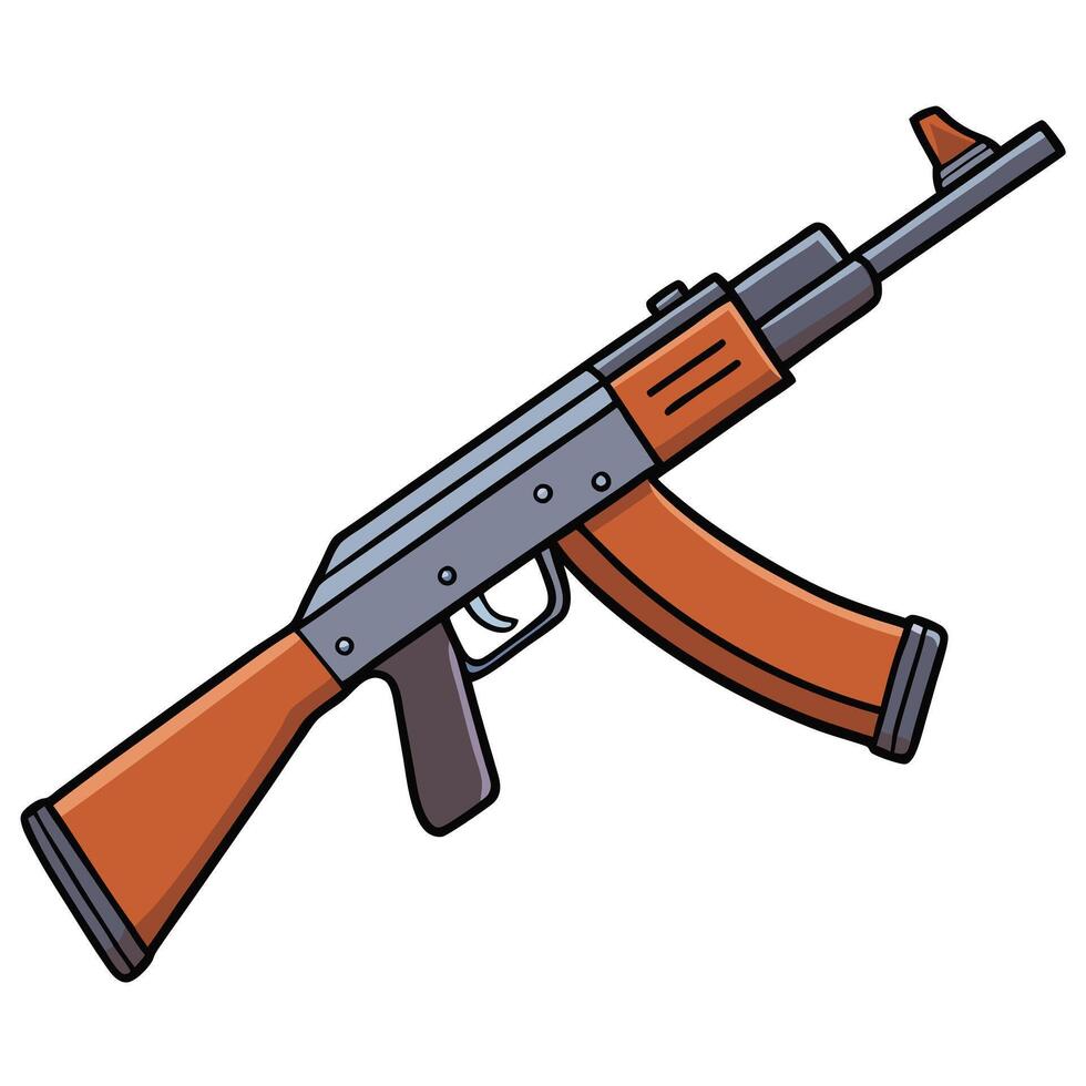 DP-28 Firearm Illustration for Creative Use vector