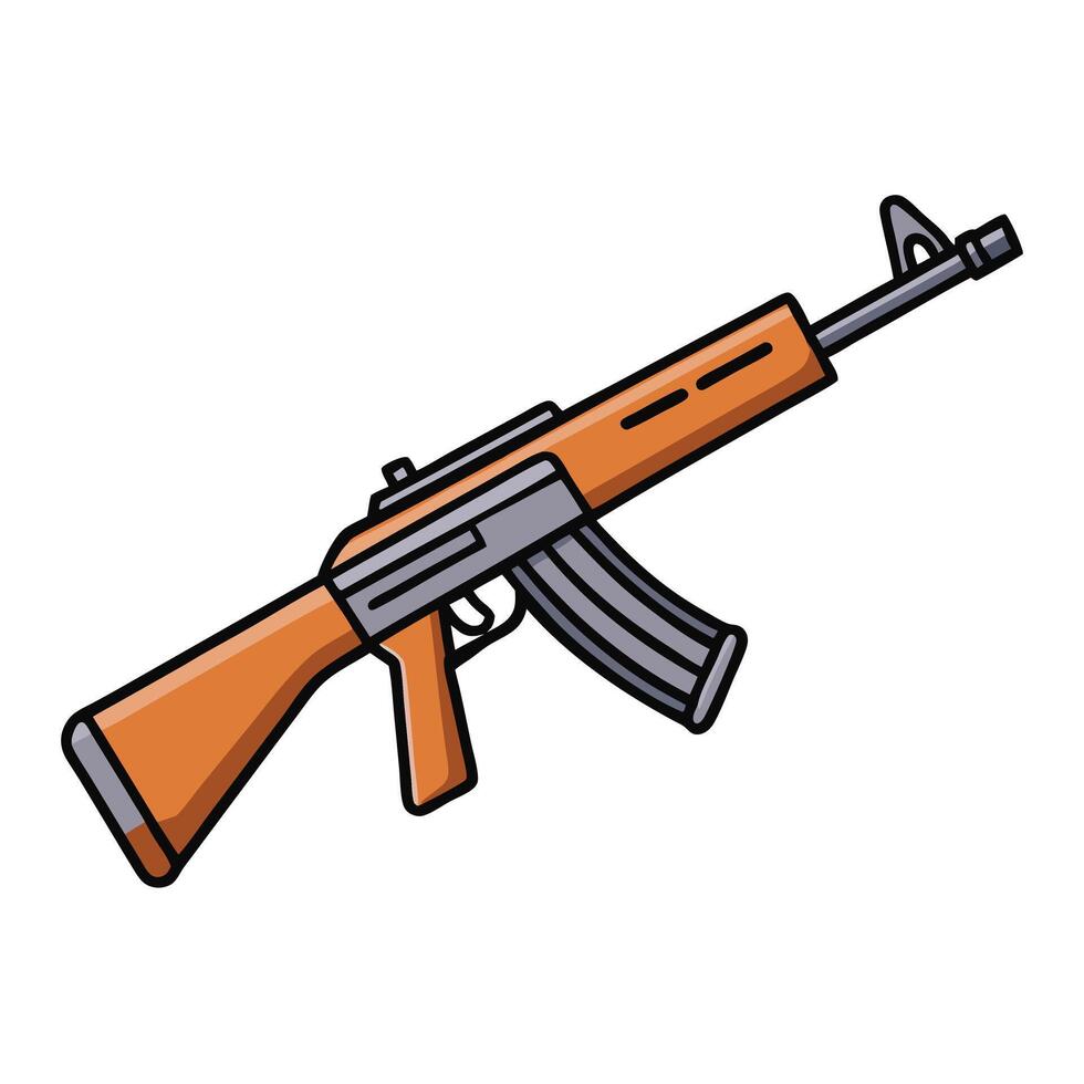 Illustration of FN FAL Weapon vector