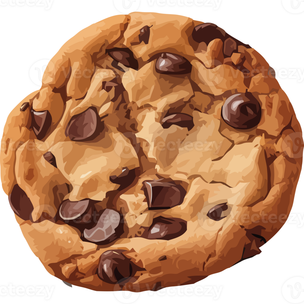 Homemade chocolate chip cookies, a sweet indulgence icon png